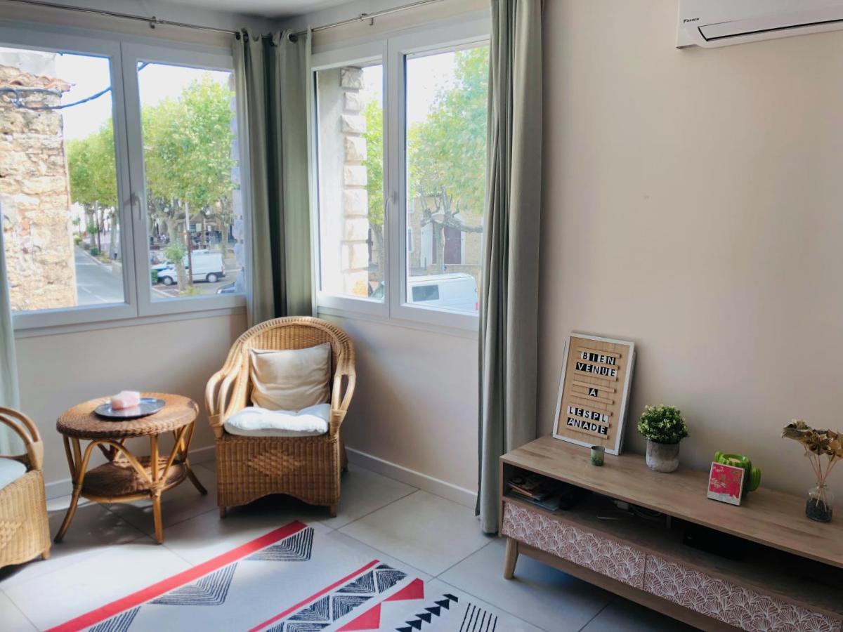 L'Esplanade, Appartement En Centre-Ville Au Calme Puisserguier Exterior photo